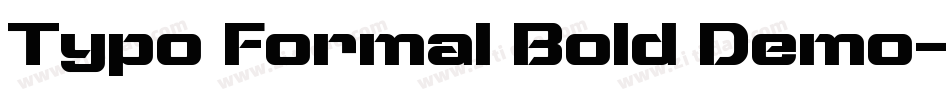 Typo Formal Bold Demo字体转换